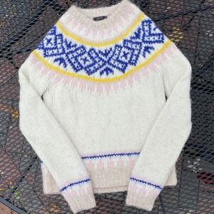 J Crew Collection Fair Isle Sweater